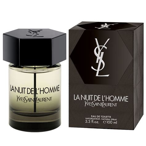 yves saint laurent la nuit de l'homme edt 3.3 oz|la nuit de l'homme.